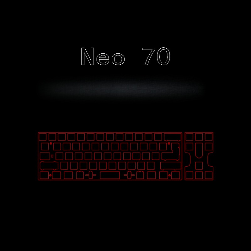 Crepe Pan Carbon - لوحة تحديد موضع لوحة المفاتيح Neo70